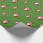 Black Santa Claus Cartoon Geschenkpapier (Ecke)
