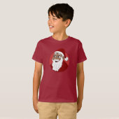 Black Santa Claus Cartoon T-Shirt (Vorne ganz)
