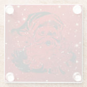 Black Santa Claus Glasuntersetzer (Rückseite)