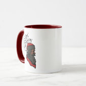 Black Santa Claus Kaffee-Mugs Tasse (Vorderseite Links)