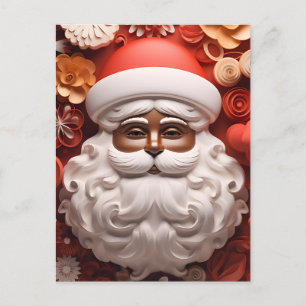 Black Santa Claus King Christmas Melanin Xmas Feiertagspostkarte