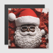 Black Santa Claus King Christmas Melanin Xmas Magnetkarte (Vorne/Hinten)