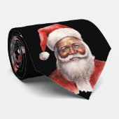 Black Santa Claus Krawatte (Gerollt)