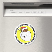 Black Santa Claus Magnet (In Situ (Geschirrspüler))