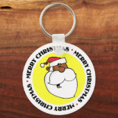 Black Santa Claus Schlüsselanhänger (Vorderseite)