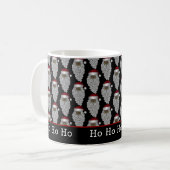 Black Santa Claus Weihnachten Kaffeetasse (Vorderseite Links)