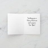 Black Santa Claus Weihnachtskarte Karte (Innenseite)