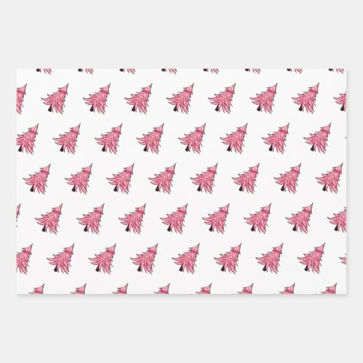 Black Santa Claus Wrapping Paper Set 3 Geschenkpapier Set (Vorderseite 2)