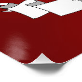 Black Santa Clause Cartoon Poster (Ecke)