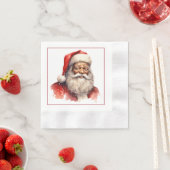Black Santa Cocktail Napkins Serviette (Beispiel)
