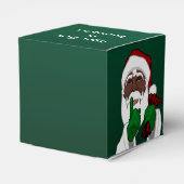 Black Santa Geschenkboxen personalisieren Weihnach Geschenkschachtel (Rückseite)