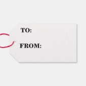 Black Santa Holding Geschenke Paper Geschenkmarke Geschenkanhänger (Rückseite Horizontal)