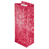 Black Santa Holiday Geschenk Bah Geschenktüte Für Weinflaschen (Rückseite Schrägansicht)