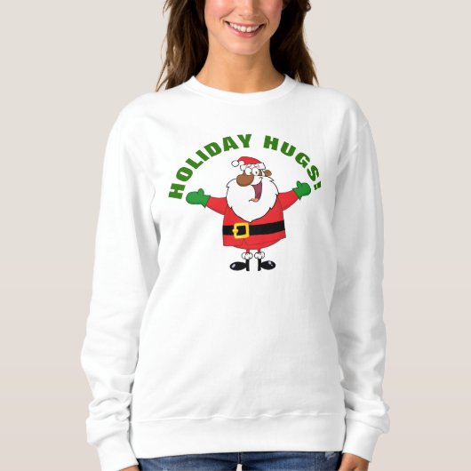Black Santa Hugs Shirt (Vorderseite)