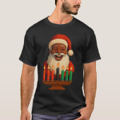 Black Santa Kwanzaa Shirt | African American Kinar (Vorderseite)