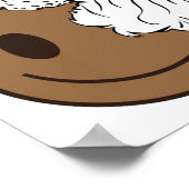 Black Santa Melanin Christmas African Men Bruh Man Poster (Ecke)