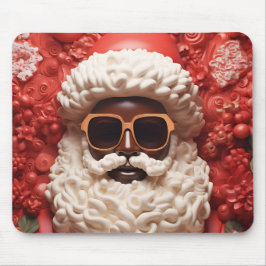 Black Santa Melanin Christmas King Bruh Saint Nick Mousepad