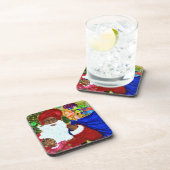 Black Santa Set Designer Untersetzer - Weihnachten (Rechte Seite)