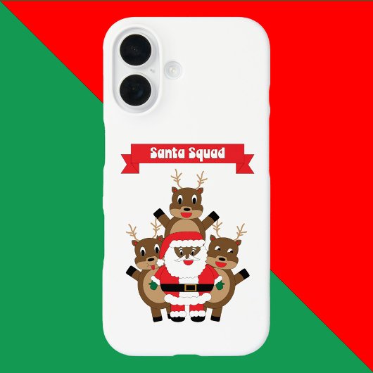 Black Santa Squad Weihnachtsbaum Reindeer Funny Case-Mate iPhone Hülle