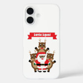 Black Santa Squad Weihnachtsbaum Reindeer Funny Case-Mate iPhone Hülle (Rückseite)