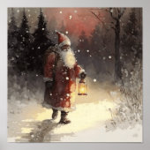 Black Santa's Red Velvet Elegance Poster (Vorne)