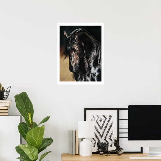 Black Satin - Druck Poster (Heimbüro)