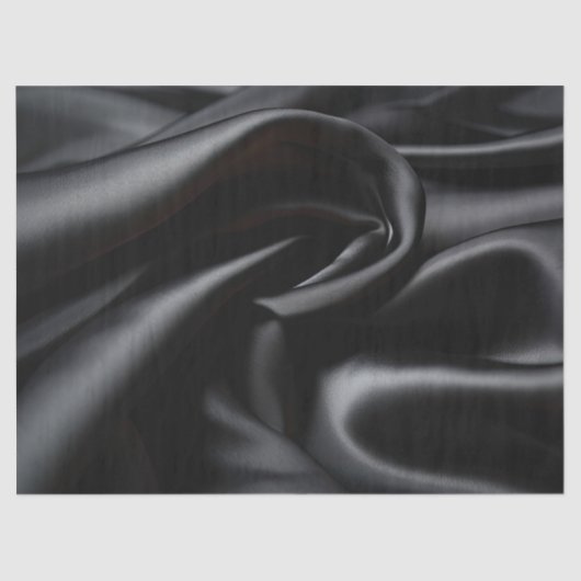 Black Satin Luxury Seidenpapier (Vorderseite)