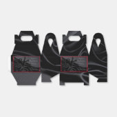 Black Satin Silhouette Bachelor Party Geschenkschachtel (Ungefaltet)