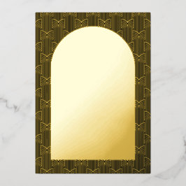 Black Save the Date Gold Foil Card Folieneinladung