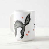 Black Scaredy Cat Tasse (Vorderseite Links)