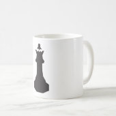 Black Schach Piece Tasse (VorderseiteRechts)