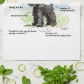 Black Schnauzer Küchentuch (Gefaltet)