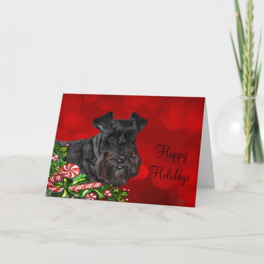 Black Schnauzer Weihnachten (Vorderseite)