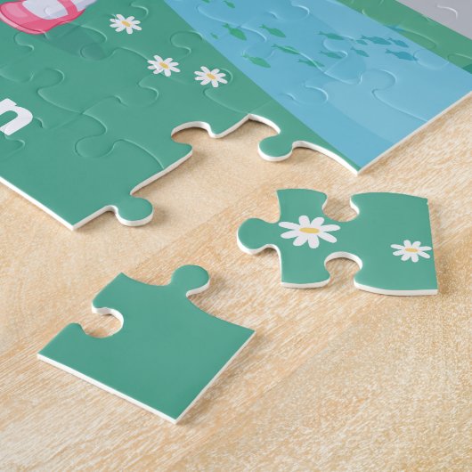 Black School Girl Personalisiert Jigsaw Puzzle (Seite)