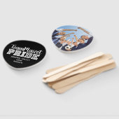 Black School Pride Mascot Name Hand Fan Fächer (Non-assembled)