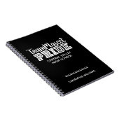Black School Pride Mascot Name Notebook Notizblock (Rechte Seite)