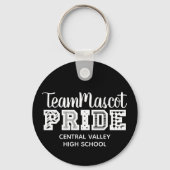Black School Pride Mascot Name Schlüsselanhänger (Vorderseite)