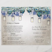 Black Schriftart Mason Jar Peacock Programm (Vorderseite)