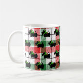 Black Scott Karierter Weihnachtsfeiertag Kaffeetasse (Links)