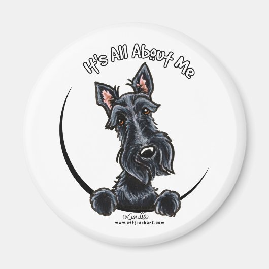 Black Scottie IAAM Magnet (Vorne)