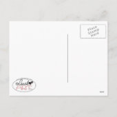 Black Scottie Scarf Weihnachtsgrün Feiertagspostkarte (Rückseite)