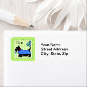 Black Scottie Terrier Dog Name Personalisiert Gree (Insitu)