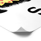 Black Scottie Terrier Dogs Fashion Runway Art Poster (Ecke)