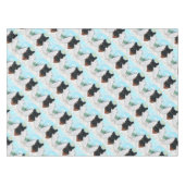 Black Scottish Terrier Angel Tischdecke (Vorderseite (Horizontal))