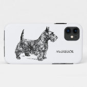 Black Scottish Terrier Dog Breed Custom Case-Mate iPhone Hülle (Rückseite (Horizontal))