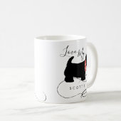Black Scottish Terrier Dog Liebe My Scottie Kaffeetasse (VorderseiteRechts)