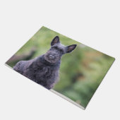 Black Scottish Terrier Fußmatte (Schrägansicht)