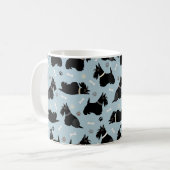 Black Scottish Terrier Paws and Bones Coffee Tasse (Vorderseite Links)