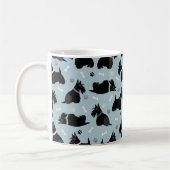 Black Scottish Terrier Paws and Bones Coffee Tasse (Links)