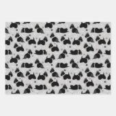 Black Scottish Terrier Paws and Bones Geschenkpapier Set (Vorderseite 3)